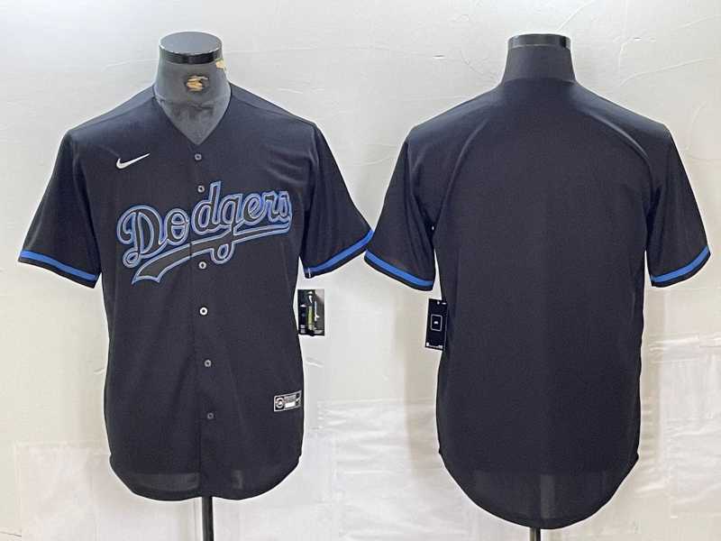 Mens Los Angeles Dodgers Blank Lights Out Black Fashion Stitched Cool Base Nike Jersey
